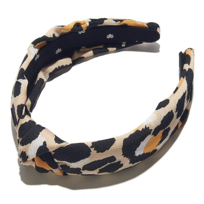 Lele Sadoughi Silk Leopard Print Headband