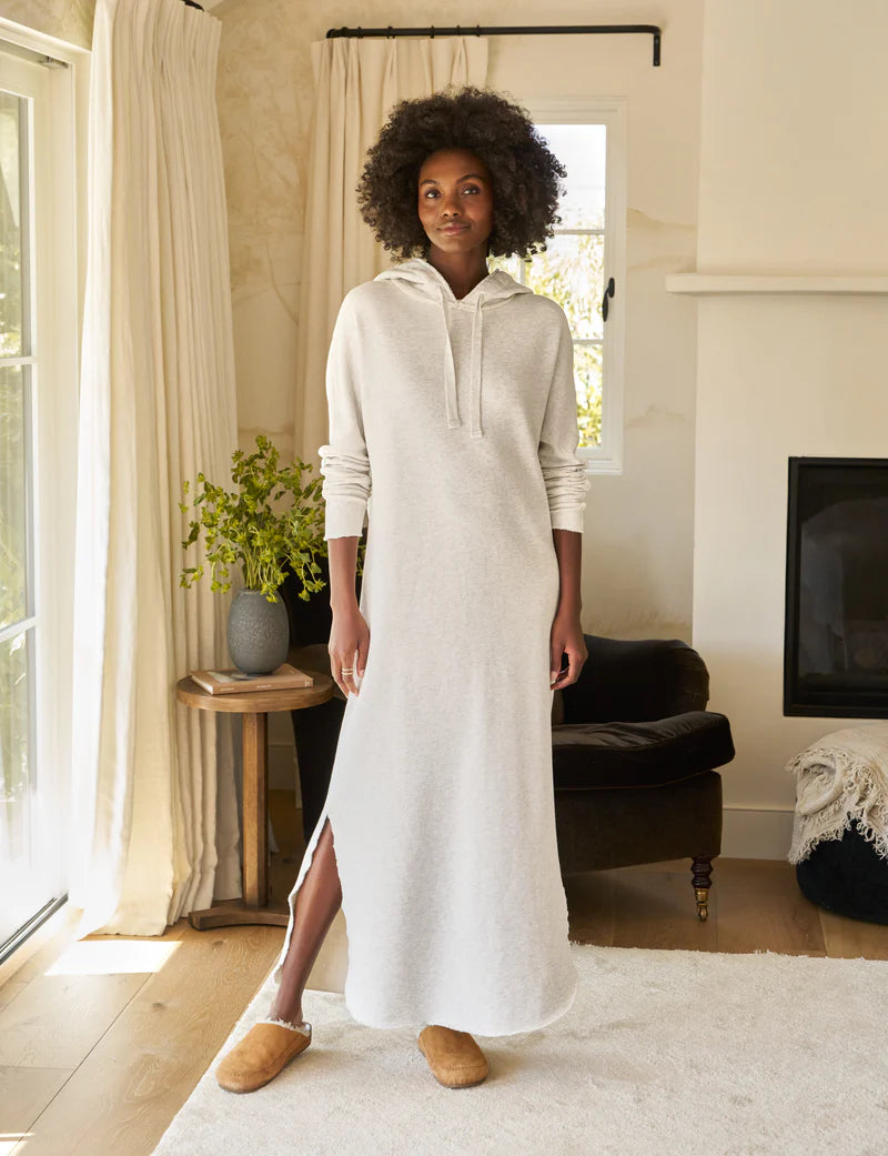 Frank and Eileen James Hooded Cape Dress (heather white)– HIVE