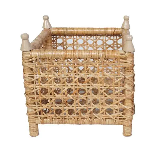 New Cane Wicker Box Planter