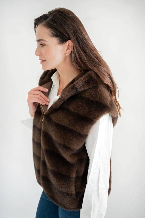 Abby  Faux Fur Vest- WS