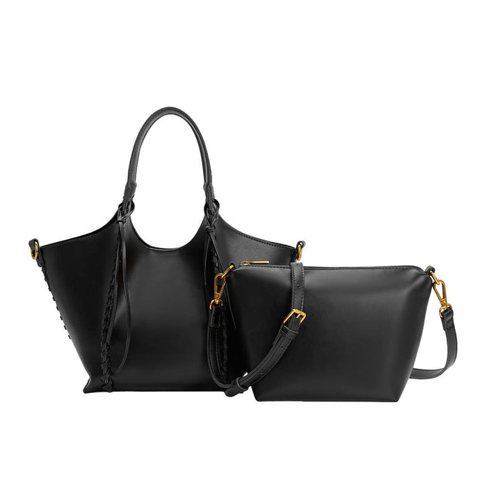 Belinda Black Recycled Vegan Leather Tote Bag