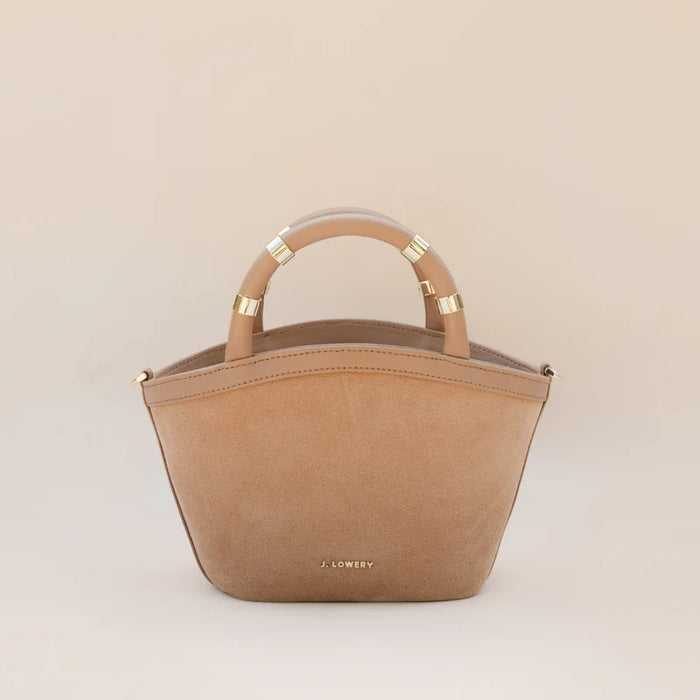 J. Lowery MINI TOTE | Tan Suede