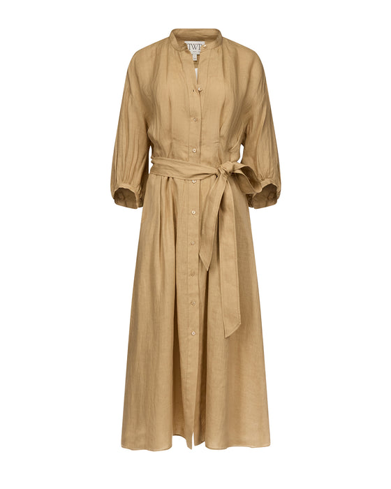 TWP Maxi Dress W/ 3/4 Poet Sleeve