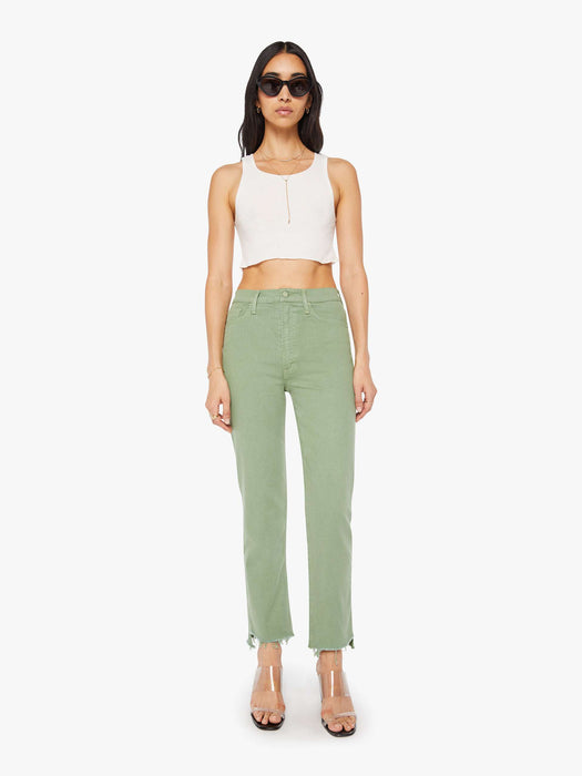 Mother HI WAIST RIDER ANKLE STEP FRAY (cats and dogs mistletoe)