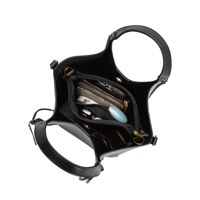Belinda Black Recycled Vegan Leather Tote Bag