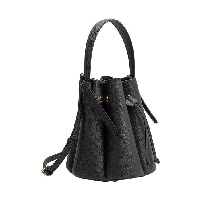 Laguna Black Recycled  Vegan Leather Top Handle Bag