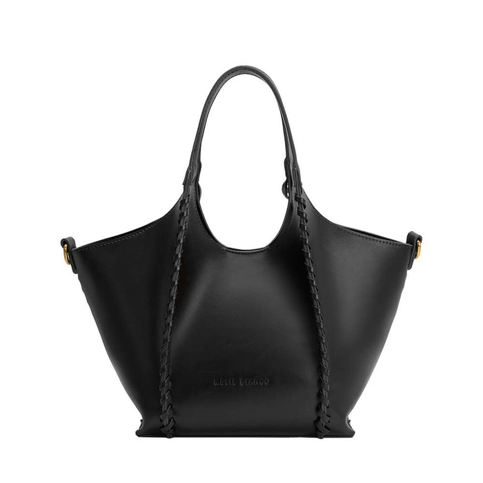 Belinda Black Recycled Vegan Leather Tote Bag