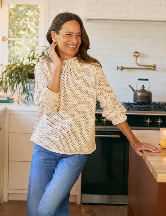 Frank and Eileen Monterey Pointelle Sweater