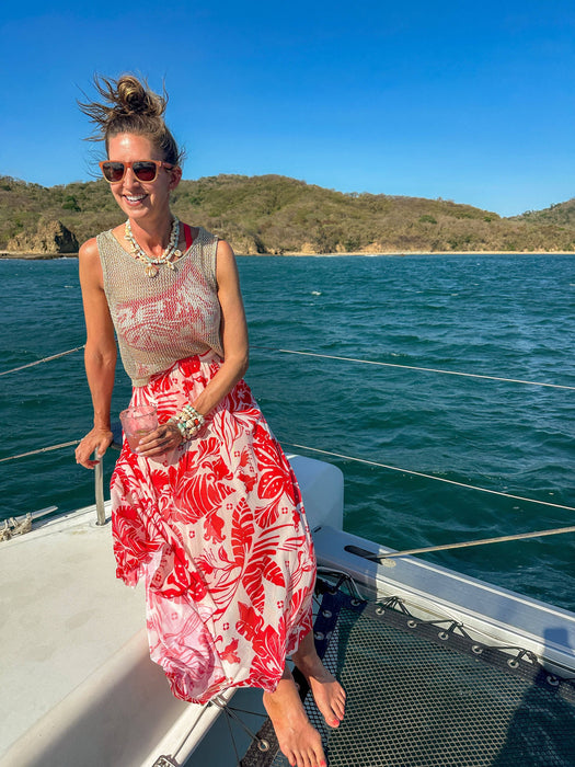 Twig and Twine Tribal Charm Necklace | Coral Bay