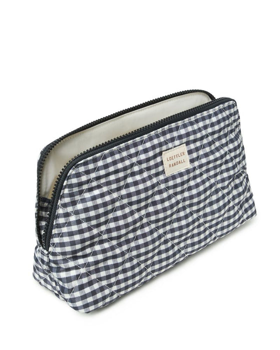 Loeffler Randall FRANCES COSMETIC POUCH (black/white gingham)