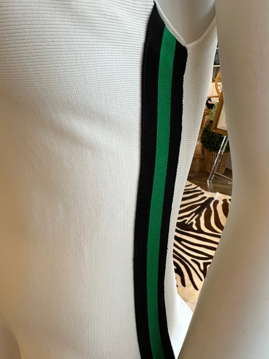 Alice and Olivia Kimi Side Stripe Mini Dress