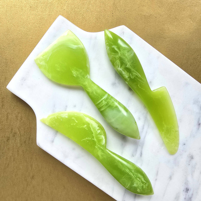 Gibb & Daan 3-Piece Cheese Knives Set - Resin Charcuterie Tools