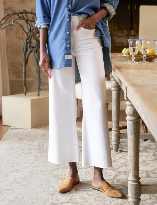 Frank and Eileen Gaucho (white denim)