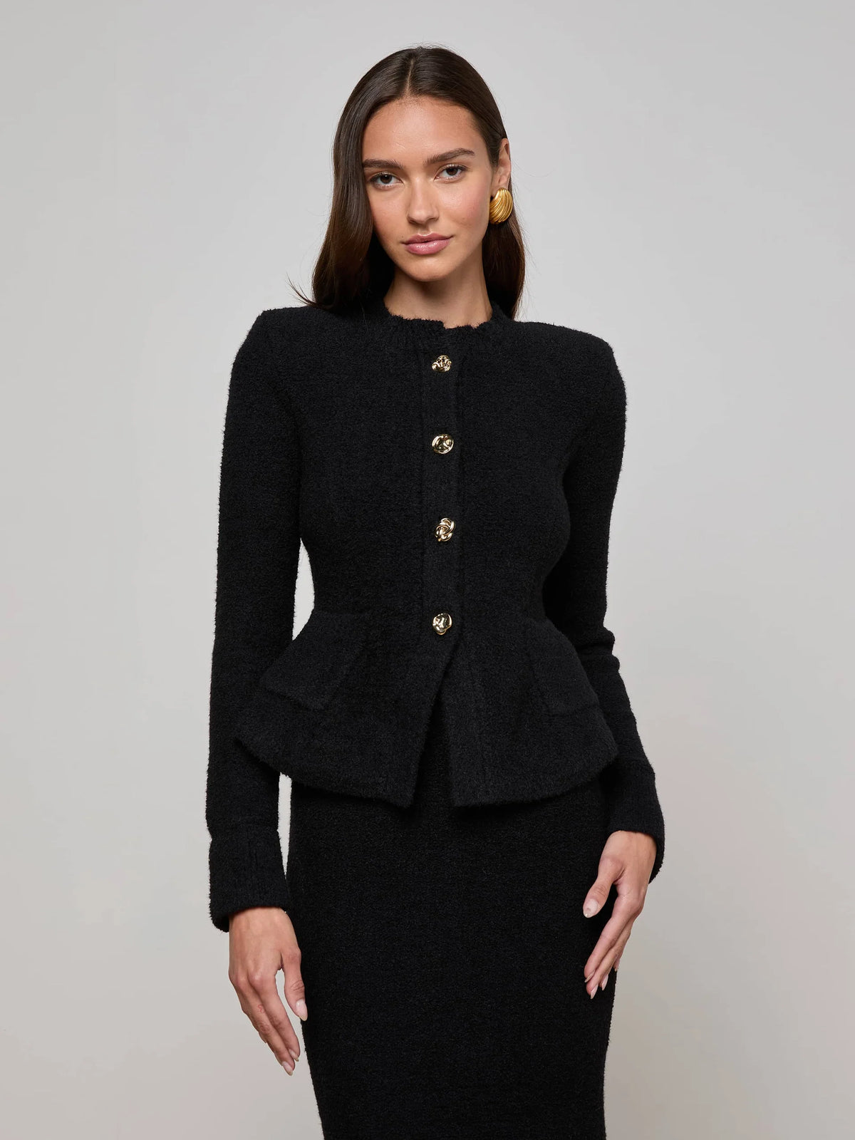 L'AGENCE Melissa Knit Cardigan main image 1