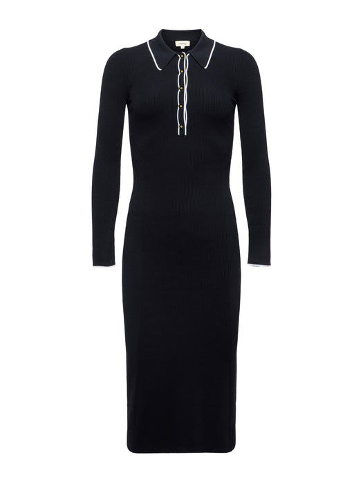 L'agence YARETZI COLLARED FLR DRESS