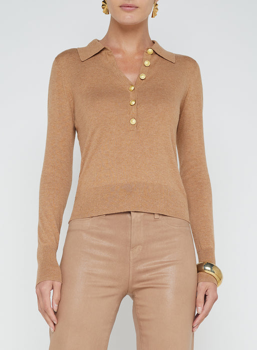 L'agence STERLING COLLARED SWEATER (chestnut)