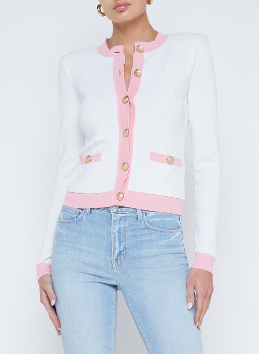 L'agence Leon Crew Neck Cardigan