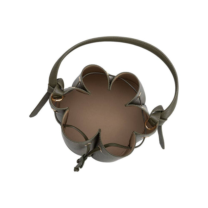 Laguna Olive Recycled Vegan Leather Top Handle Bag
