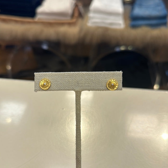 Elyssa Bass Gold Sun Earring