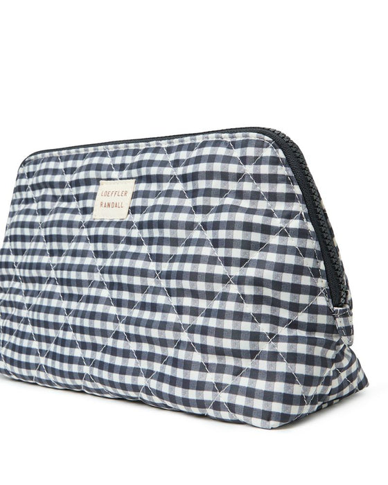 Loeffler Randall FRANCES COSMETIC POUCH (black/white gingham)