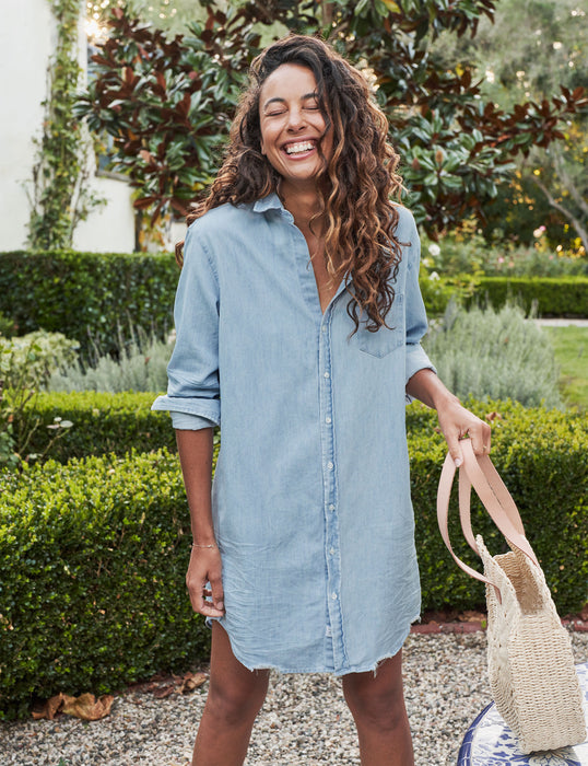 Frank and Eileen Mary Classic Blue with Tattered Wash Dress