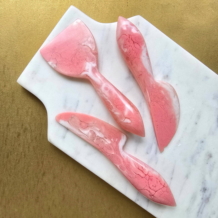 Gibb & Daan 3-Piece Cheese Knives Set - Resin Charcuterie Tools