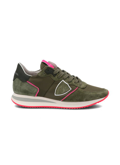 Philippe Model TPRX Low Military Green w/ pink