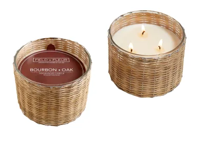 Field + Fleur Candle - Bourbon Oak