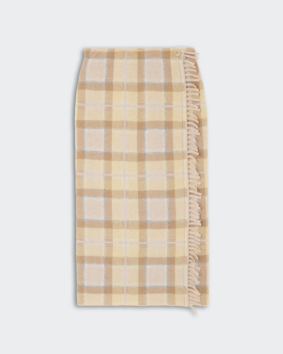 Guest in Residence Tartan Wrap Skirt