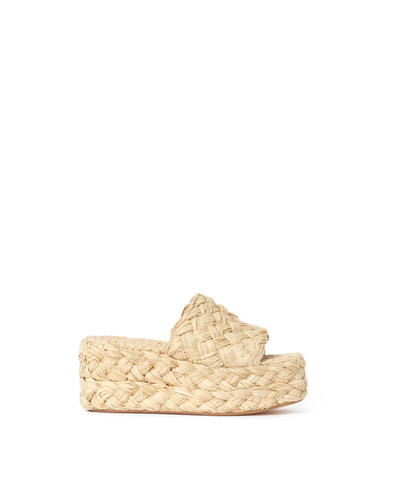 Loeffler Randall Aaron Platform Raffia Mule