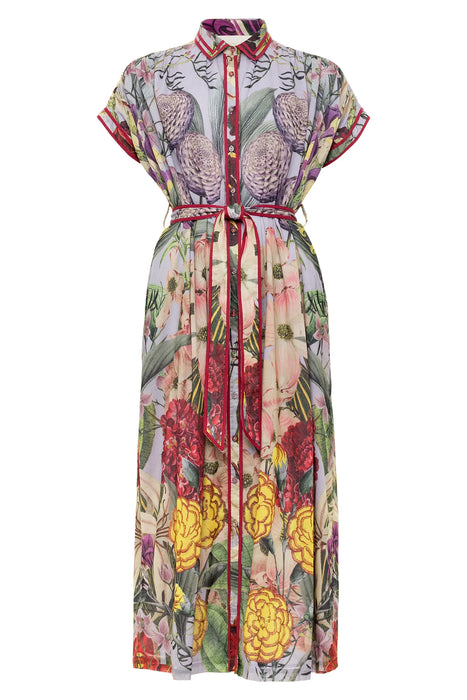 Carolina K Valerie Kaftan (floral lilac)