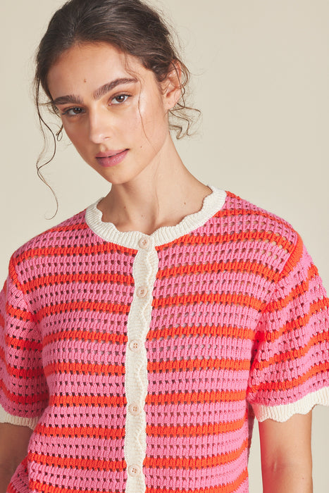 Birds of Paradis Lou S/S Knit Cardigan