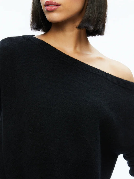Alice and Olivia Sherrell Pullover Sweater (black)