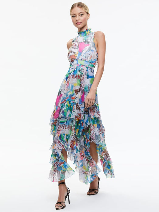 Alice and Olivia Basquiat Evelyn Maxi Dress