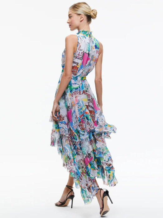 Alice and Olivia Basquiat Evelyn Maxi Dress