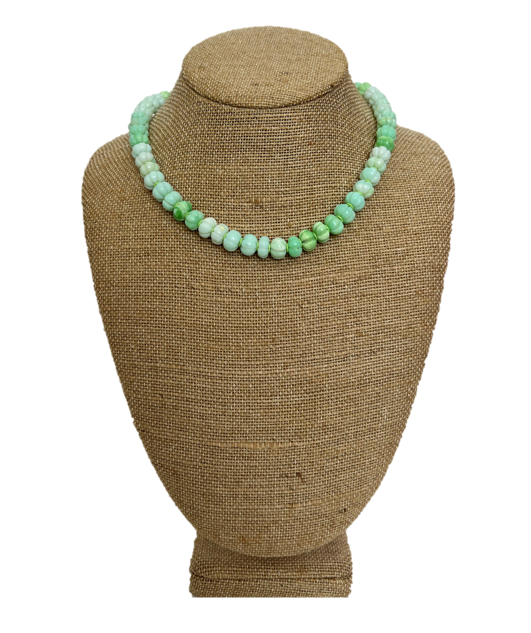Theodosia Carved Green Candy Necklace
