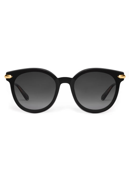 Krewe COLETTE NYLON | Black + Black and Crystal 24K