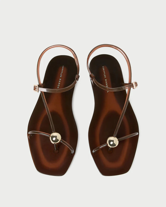 Loeffler Randall Dana Jelly Brown Sandal