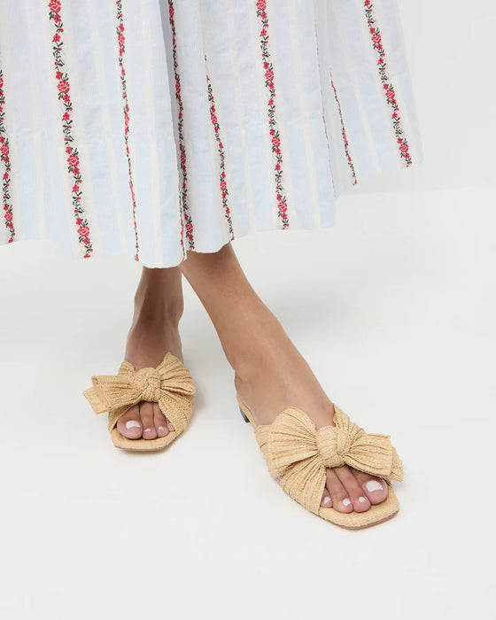 Loeffler Randall Daphne Pleated Knot Flat Sandal