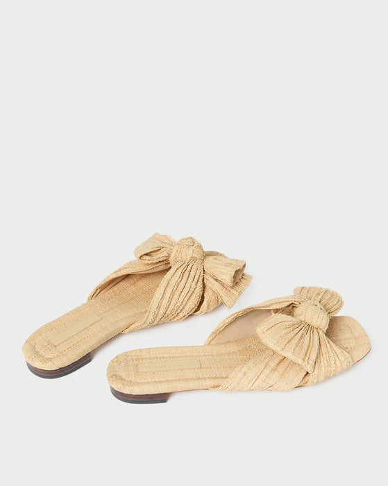 Loeffler Randall Daphne Pleated Knot Flat Sandal