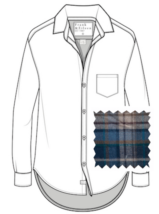 Frank and Eileen Grey, Yellow, Blue Plaid Eileen Top