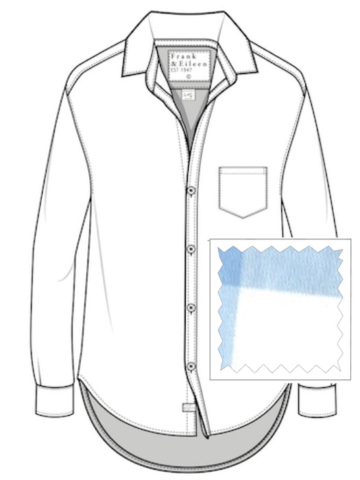 Frank and Eileen Relaxed Button-Up Shirt (Light Blue Check)