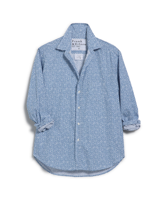 Frank and Eileen Mindy Blue Flowers Eileen Top