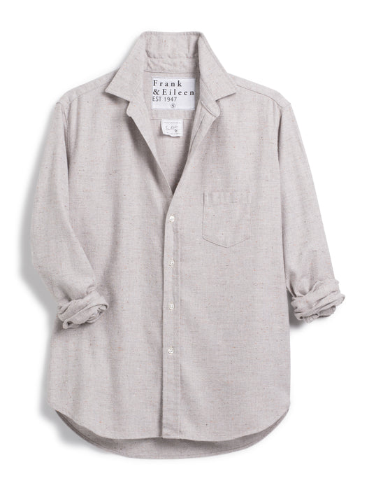 Frank and Eileen Eileen Relaxed Button Up (Textured Grey)