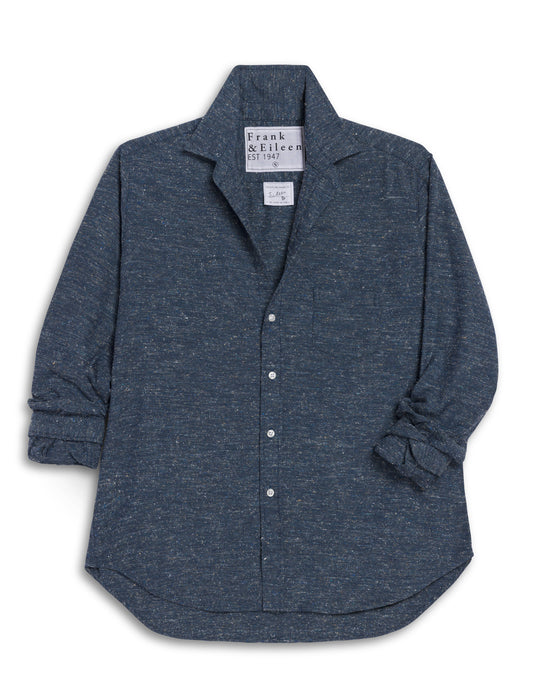 Frank and Eileen TXBL Textured Navy Eileen Top