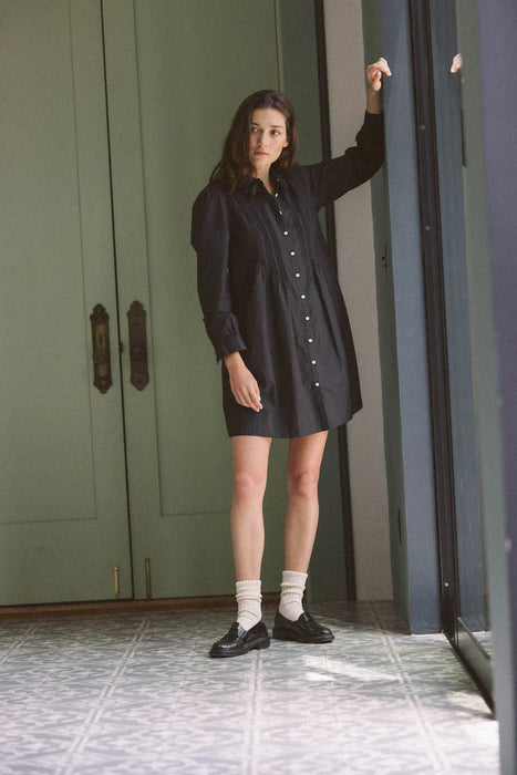 Birds of Paradis Olive Dress (black)