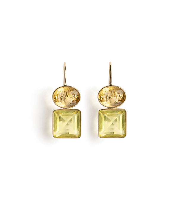 Lizzie Fortuanto Citrine & Lemon Quartz Earring