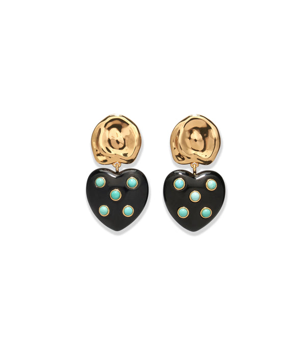 Lizzie Fortunato Amore Heart Earring