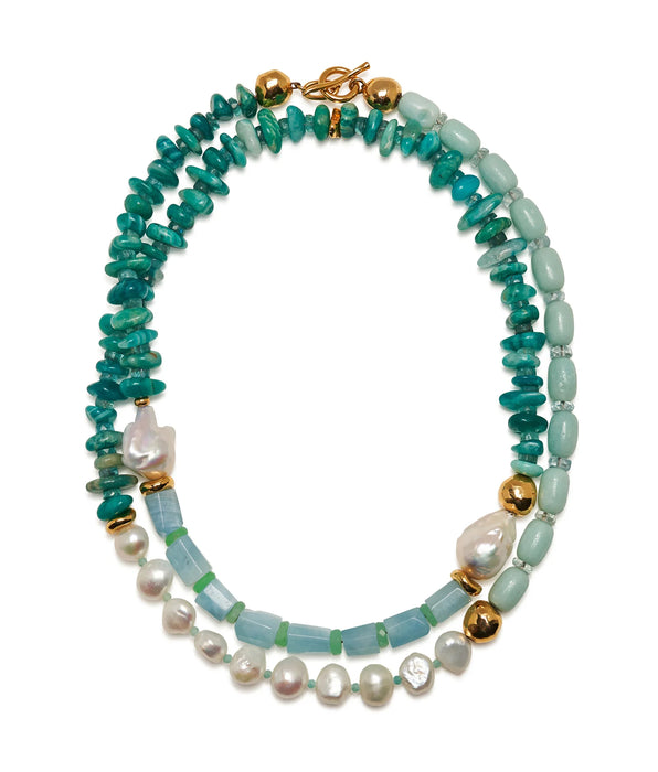 Lizzie Fortunato CABANA NECKLACE IN CALDER GARDEN