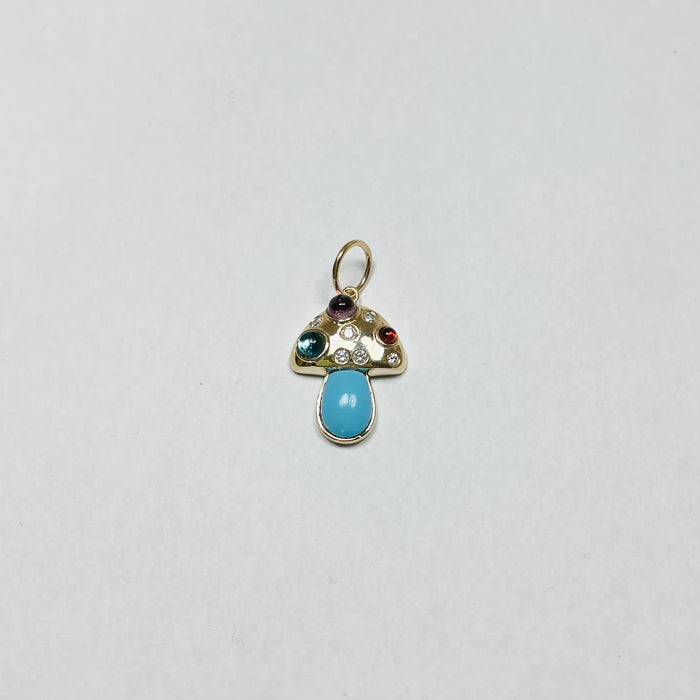 Theodosia Mushroom Mutli Stone Pendant